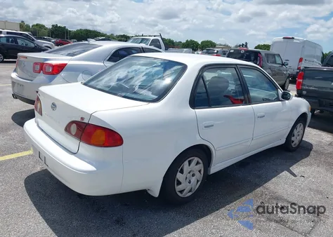 2001 Toyota Corolla S from USA, damaged, VIN 1NXBR12E01Z550575